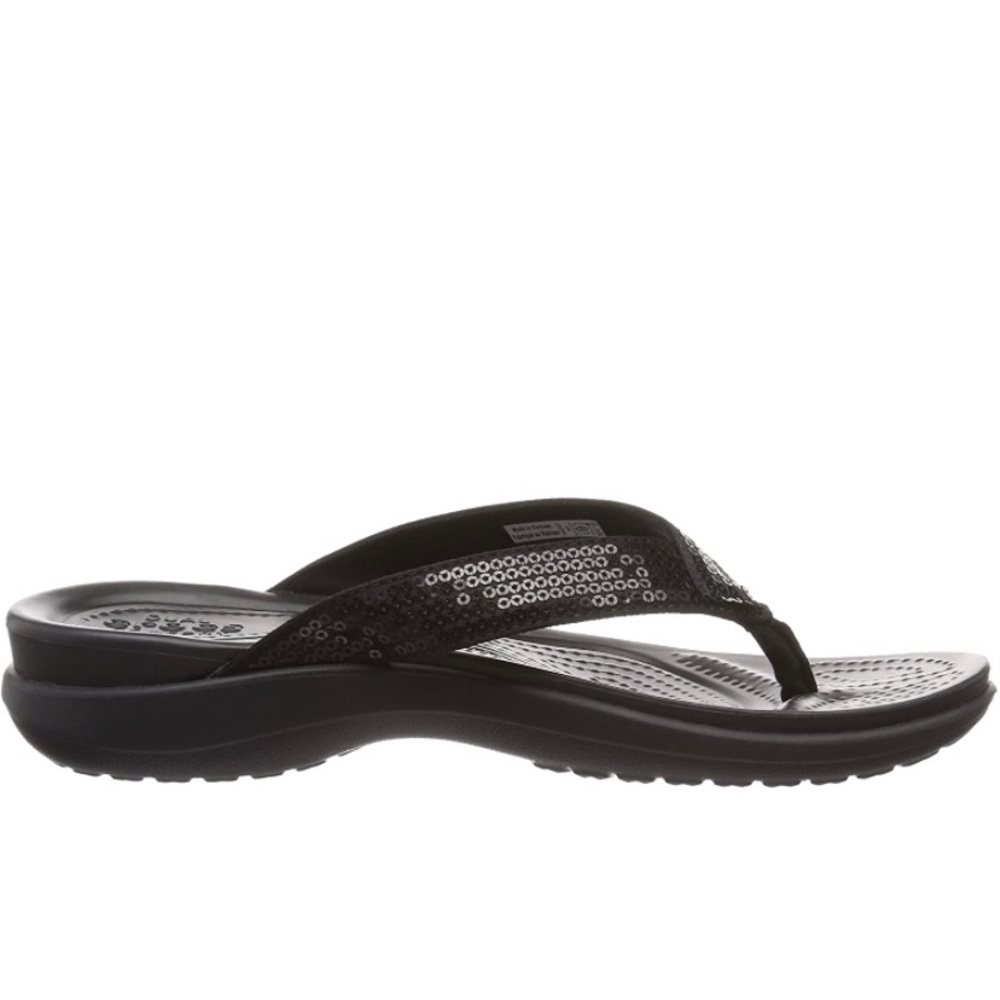 Crocs womens Capri V Sequin Flip Flops